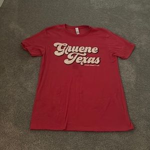 red t-shirt worn twice